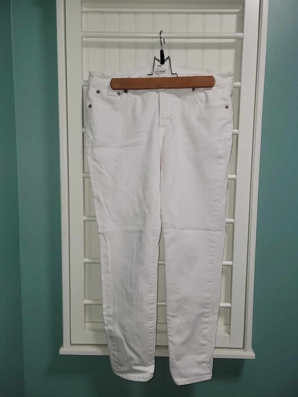 J. Crew White Skinny Jeans Size 29